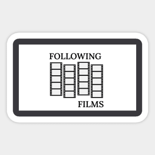 Following Films Logo Sticker